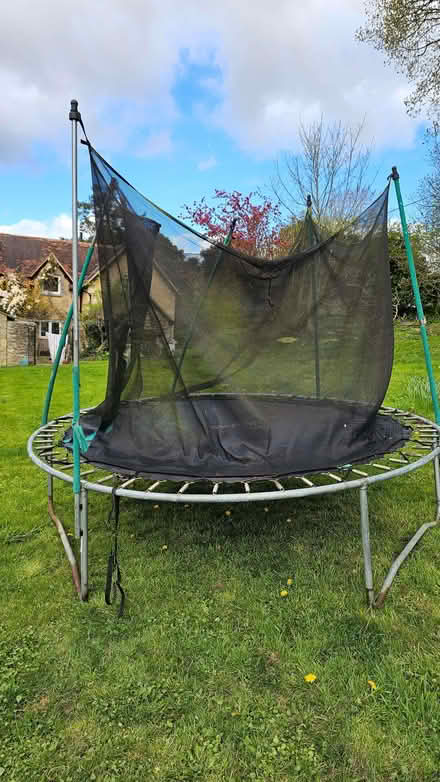 Photo of free Trampoline 12 foot diameter. Bent enclosure poles (Forest Hill OX33) #1
