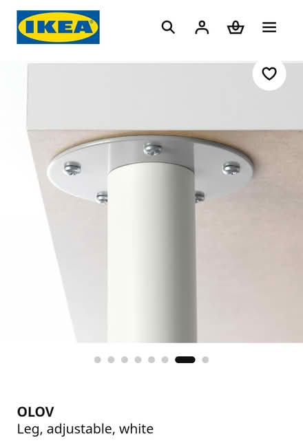 Photo of free Ikea Olov leg(1) adjustable 60-90cm (Dublin 1) #3