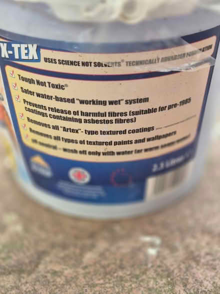 Photo of free Artex remover 2.5l - Unopened (Mendlesham.) #1