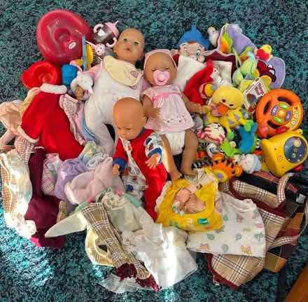Photo of free 3 baby dolls, clothes and accessories (Shevington Vale WN6) #1