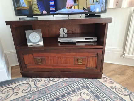 Photo of free Wood tv unit (Porthcawl CF36) #2