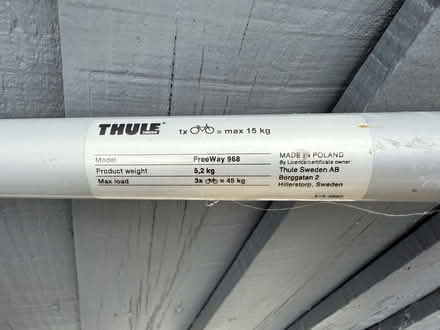 Photo of free Thule Freeway 968 3 bike carrier (PE9) #2