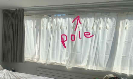 Photo of free Extra long/ adjustable tension curtain rod (Chalk Farm NW3) #1