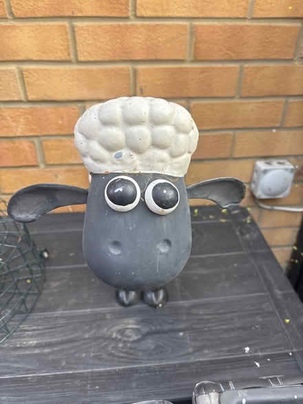 Photo of free Shawn the sheep garden ornament (Dunton SG18) #1