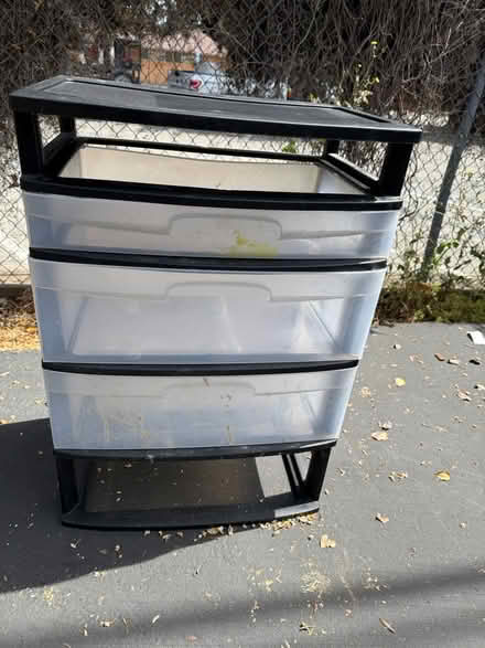 Photo of free Sterilite 3-drawer storage unit (1075 Valencia Avenue) #1