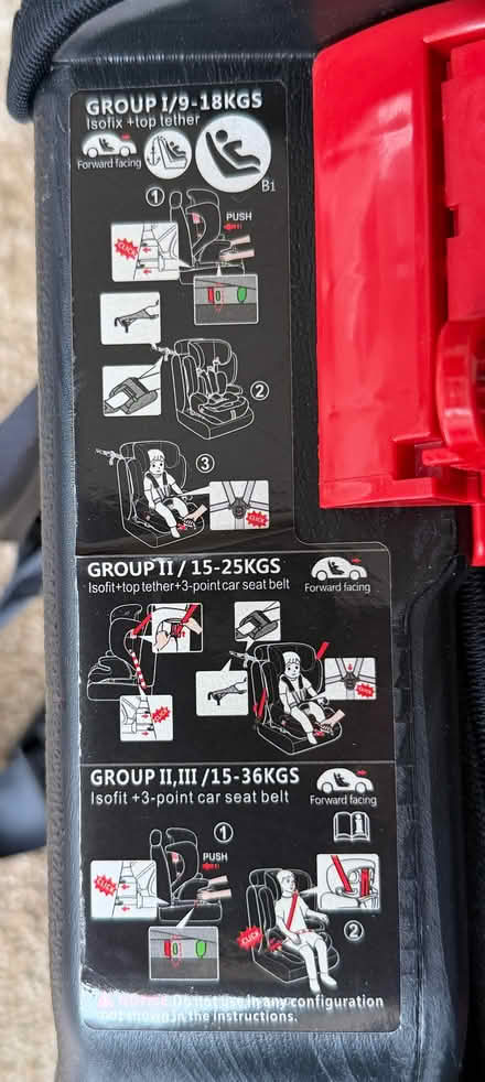 Photo of free Child Car seats - 9 months to 12 Years* (Fleetville AL1) #3