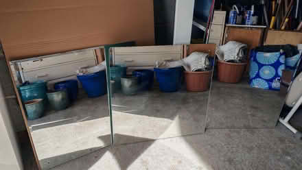 Photo of free 3 used large bathroom mirrors, drilled for screws (Sewerby YO16) #1