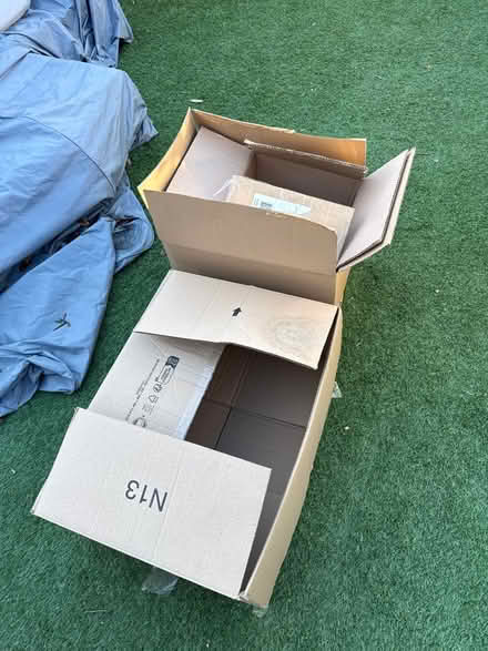 Photo of free Cardboard packing boxes various (TW12, Hampton) #1
