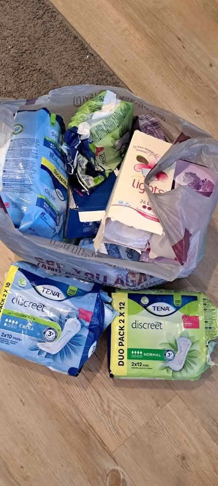 Photo of free Bag of sanitary items (Horsham RH12) #1