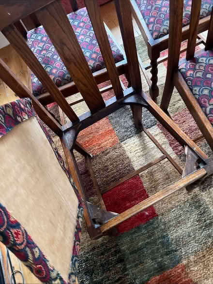 Photo of free Wood Swindle Back Antique Chairs (Chiswick) #4