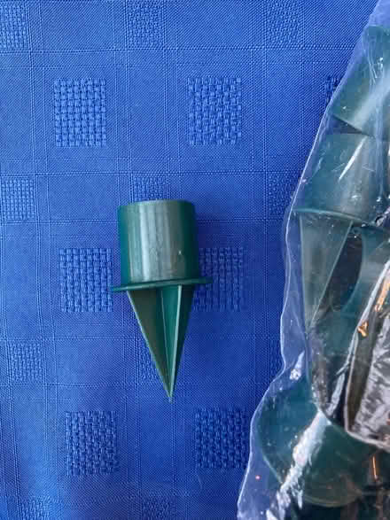 Photo of free Bag of green plastic candle holders for flower arranging etc (Bilton CV22) #1