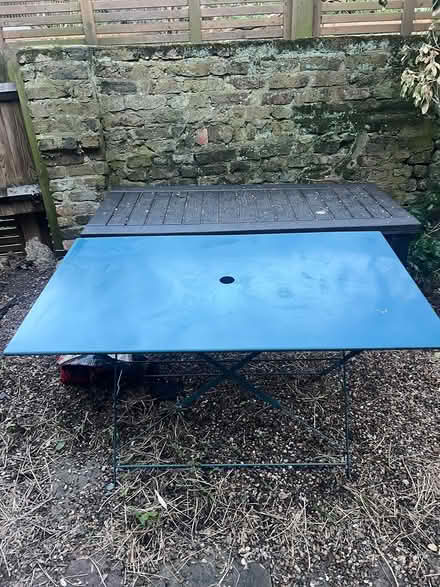 Photo of free Metal garden table (Hammersmith W14) #1