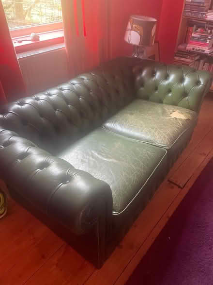Photo of free Chesterfield sofa two seats (Todmorden) #1