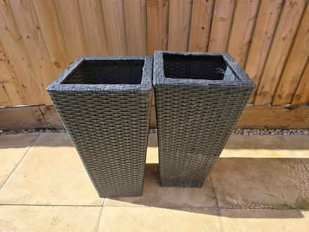 Photo of free Two rattan flower beds (Brize Norton OX18 1px) #1