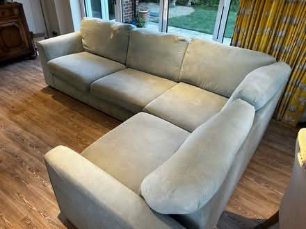 Photo of free Blue L-shape sofa bed (Henley-on-Thames RG9) #1