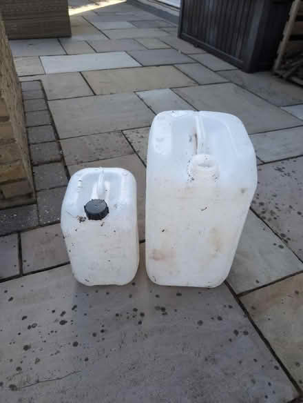 Photo of free 2 plastic jerry cans (The Cedars Estate WD3) #1