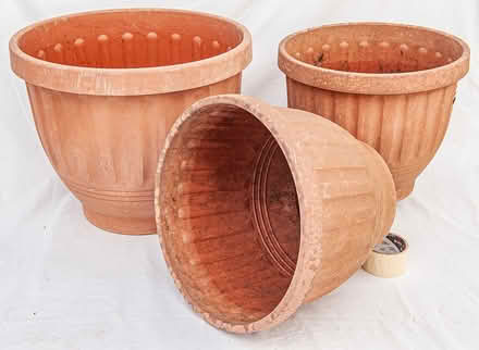 Photo of free Three Very Large Flower Pots (Chester CH3) #1