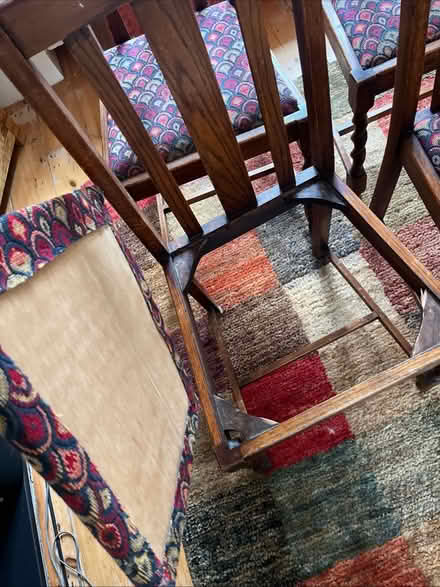 Photo of free Wood Swindle Back Antique Chairs (Chiswick) #3