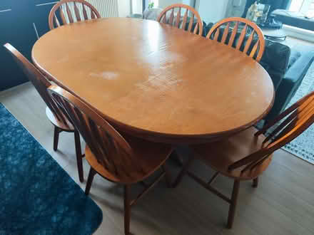Photo of free Solid wood dining table set (18 Aygill Ave, BD9) #1