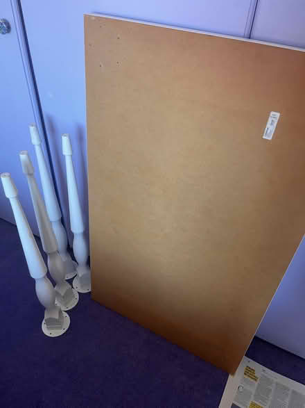 Photo of free IKEA white table (Moorfields BA2) #3
