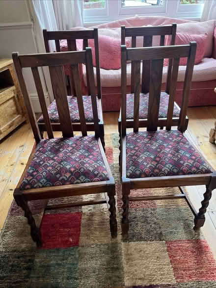 Photo of free Wood Swindle Back Antique Chairs (Chiswick) #1