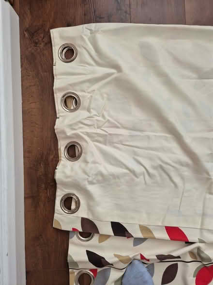 Photo of free Single Lined Eyelet Curtain Leaf Pattern 210cm X 394cm (Benhall GL51) #2