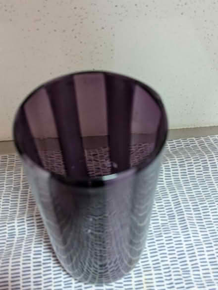 Photo of free Hand blown purple & white vase (Grangeway area NN10) #2