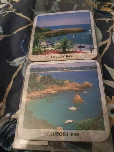 Photo of free BN set of 4 coasters Jersey scenes (BA13 Westbury) #2