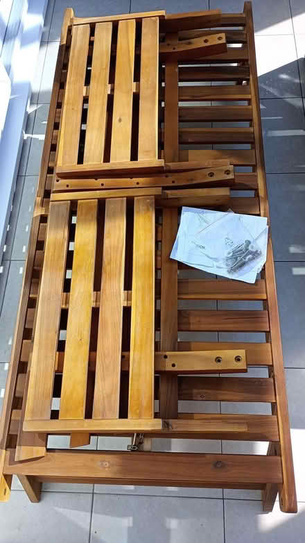 Photo of free Wooden convertible garden sofa (Kingsbury B78) #1