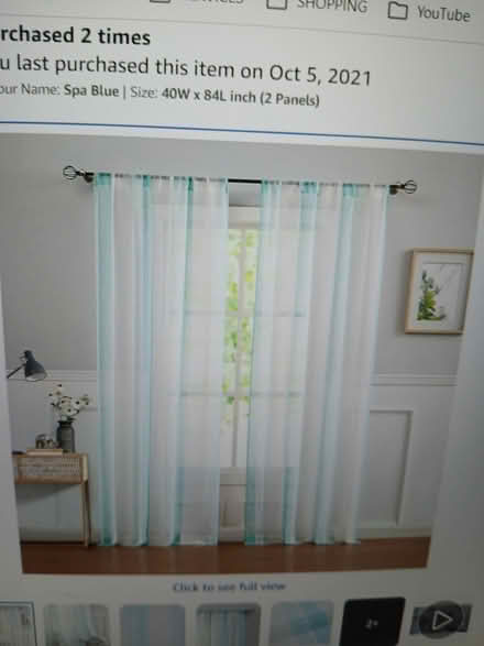 Photo of free sheer curtains (South Etobicoke) #1