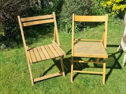 Photo of free 2 wooden folding chairs (Enfield EN1) #1