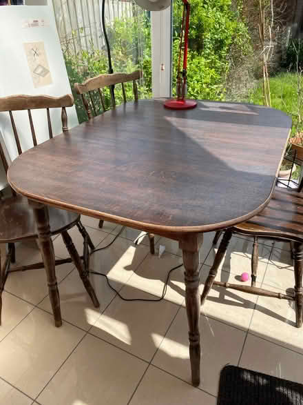 Photo of free Extendable dining table & 4 chairs (Hurstpierpoint BN6) #1