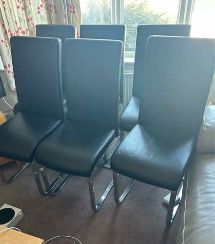Photo of free Set of 6 dining room chairs (Bloomfield) #2