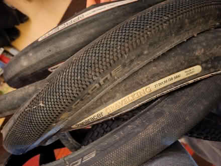 Photo of free 8 650b bicycle tyres (Haddenham CB6) #1