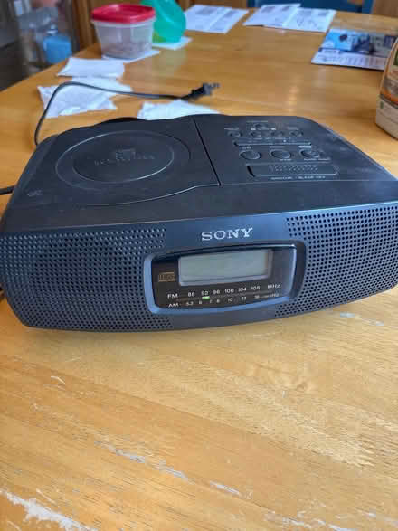 Photo of free Sony clock radio/ CD player (Melrose) #1