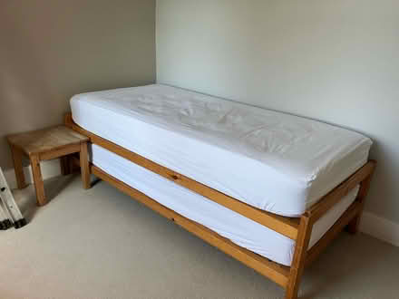 Photo of free Trundle bed with 2 mattresses (Roundwood AL5) #1