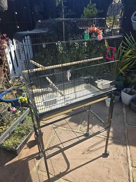 Photo of free Bird Cage with stand on wheels (Christchurch bh23) #1