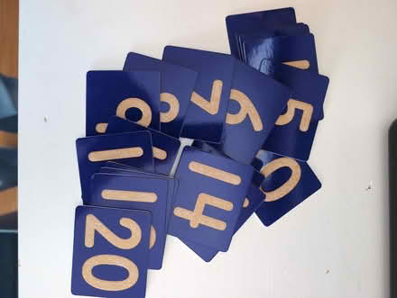 Photo of free Montessori sandpaper number cards (Petworth/Brightwood) #1