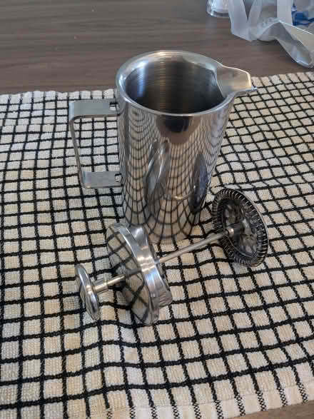 Photo of free Small metal Cafetiere (Haslucks Green B90) #2