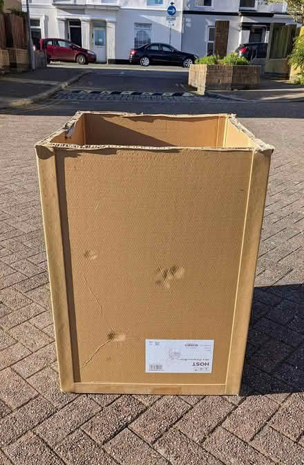 Photo of free Strong cardboard box without a lid (PL4 Greenbank.) #1