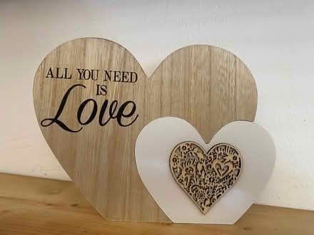 Photo of free Heart-shaped wooden ornament (Dublin 14) #1