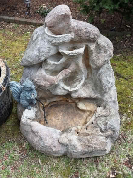 Photo of free Large Faux-Rock Garden Fountain (Belmont, MA) #2