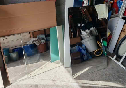 Photo of free 3 used large bathroom mirrors, drilled for screws (Sewerby YO16) #2