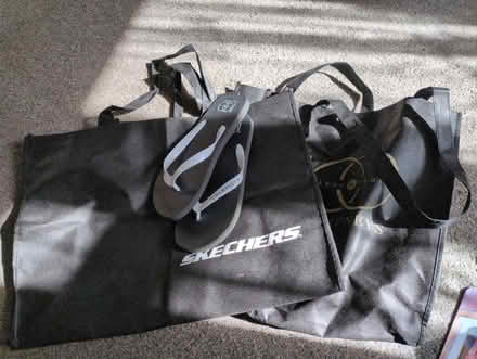 Photo of free Two tote bags and a pair of nearly new flip flops (Kempston MK42) #1