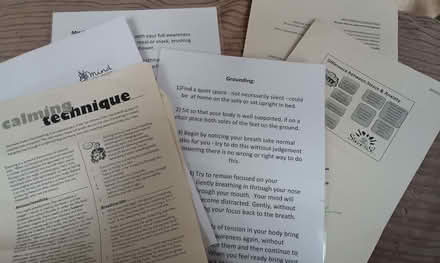 Photo of free mindfulness techniques & managing anxiety & stress handouts (Lewisham SE13) #1