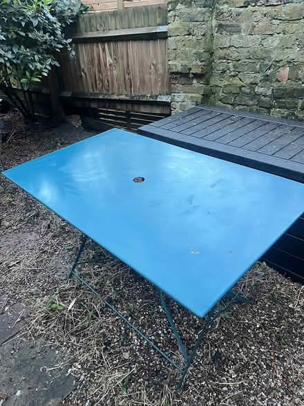 Photo of free Metal garden table (Hammersmith W14) #2