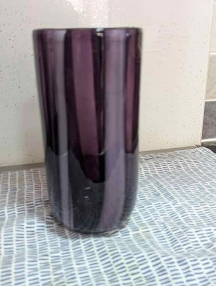Photo of free Hand blown purple & white vase (Grangeway area NN10) #1