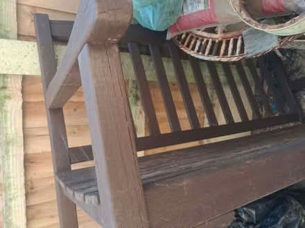 Photo of free Wooden Garden Bench (Canvey Island.) #1