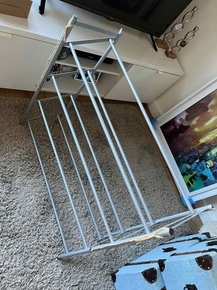 Photo of free Silver metal shoe rack (Church RG6) #1