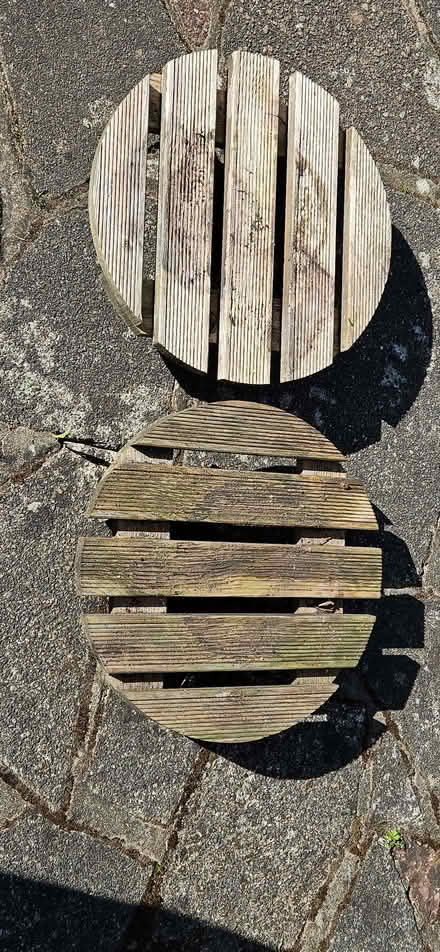 Photo of free Wooden plant pot stands with wheels (Elmstead BR7) #3